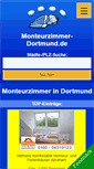 Mobile Screenshot of monteurzimmer-dortmund.de